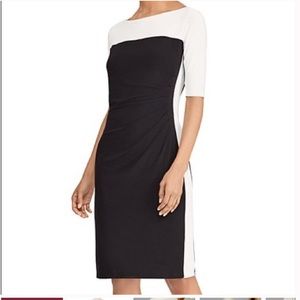 Chaps Black and White Women's Dress